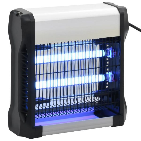 vidaXL Insektenvernichter Schwarz Aluminium ABS 12 W, 50763