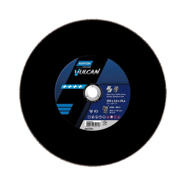 Norton VULCAN für Kappsäge METALL SU001-125-FLX Drill-Rubber, VE: 10 Stück, 66252925464