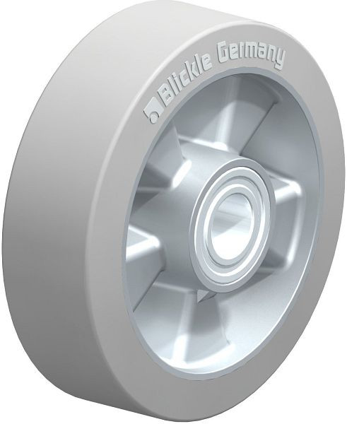 Blickle ALEV 160/25K-SG Rad aus Elastik-Vollgummi, Grau, 671131