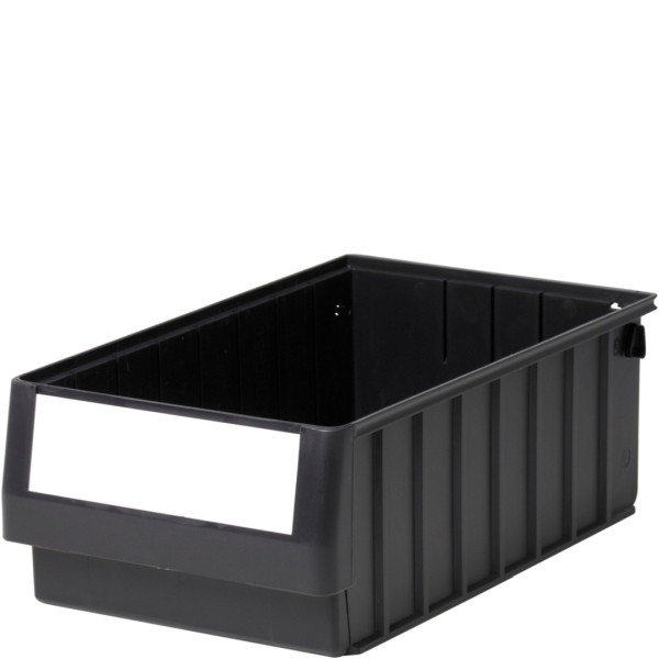 BITO Regalkasten RK4214, Eco 400x234x140 Regranulat schwarz inklusive Etikett, C0220-0080