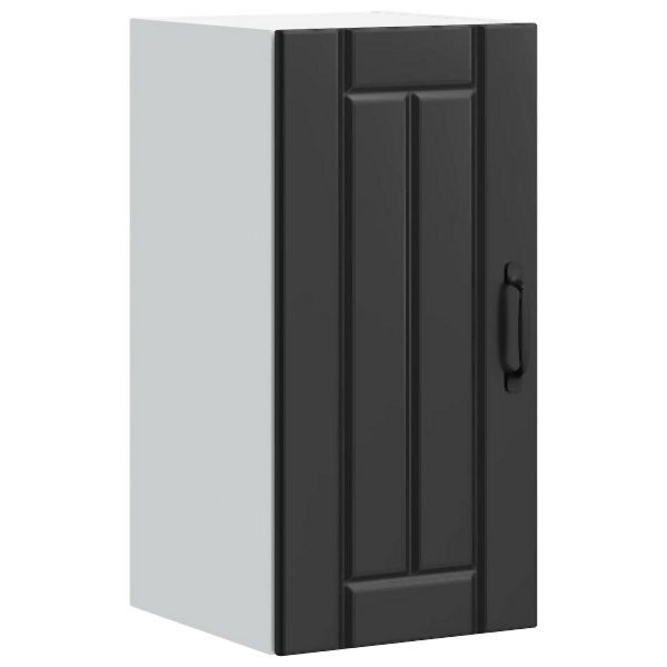 vidaXL Küchen-Hängeschrank Lucca Schwarz Holzwerkstoff, 853778