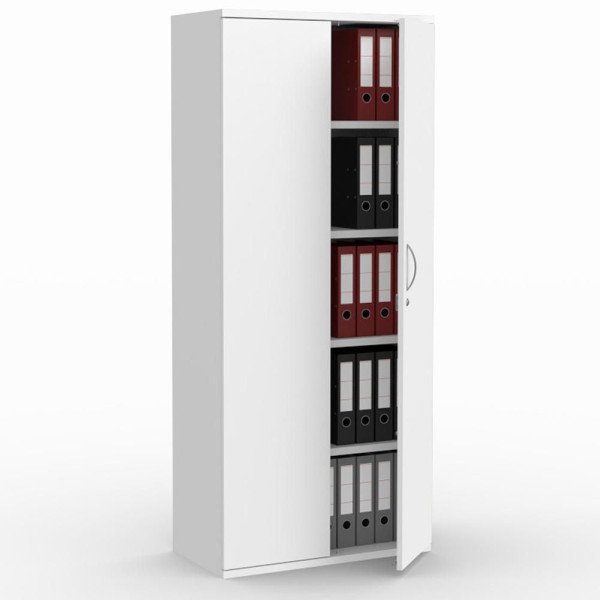 Deskin Flügeltürenschränke MULTI M pro, Dekor weiß, B 800 x H 1890 x T 420 mm, 294438