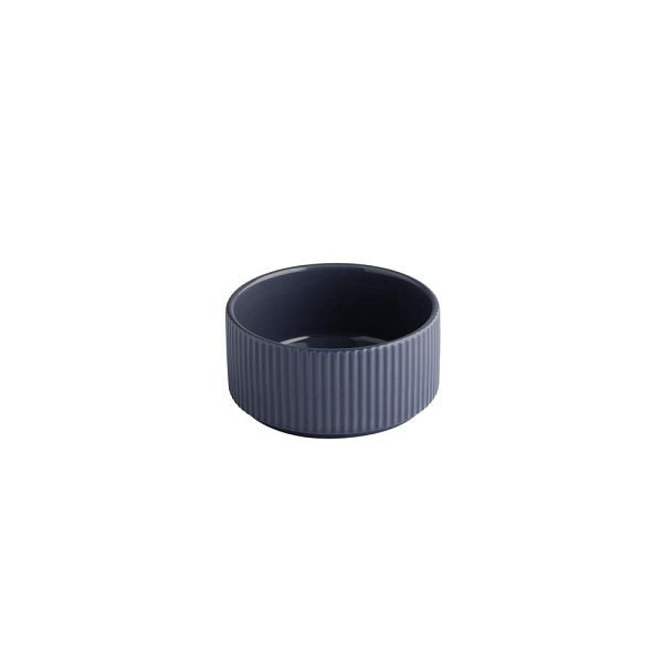 APS Schale THE GRID - Porzellan marine, Ø 12,5 cm, 350 ml, stapelbar, 19149