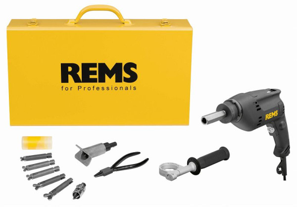 REMS Hurrican Rohraushalser-Set 3/8-1/2-5/8-3/4-7/8 Elektrischer Rohraushalser, 151002 R220