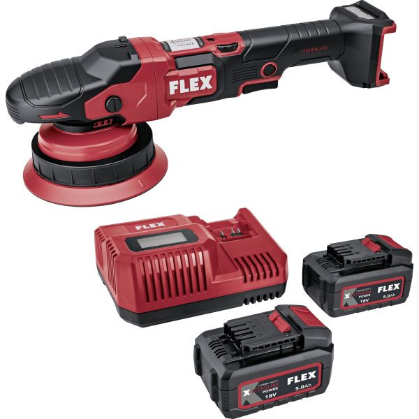 FLEX Akku-Exzenterpolierer mit Zwangsrotation 18 V, XCE 8 150 18-EC Set, 533020