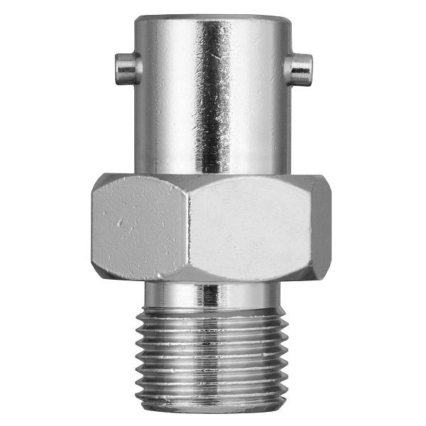 JUMO Bajonett-Gegenstück (SW), Innendurchmesser 8,5mm, Gesamtlänge 40mm, G1/4, Messing vernickelt, 00452749