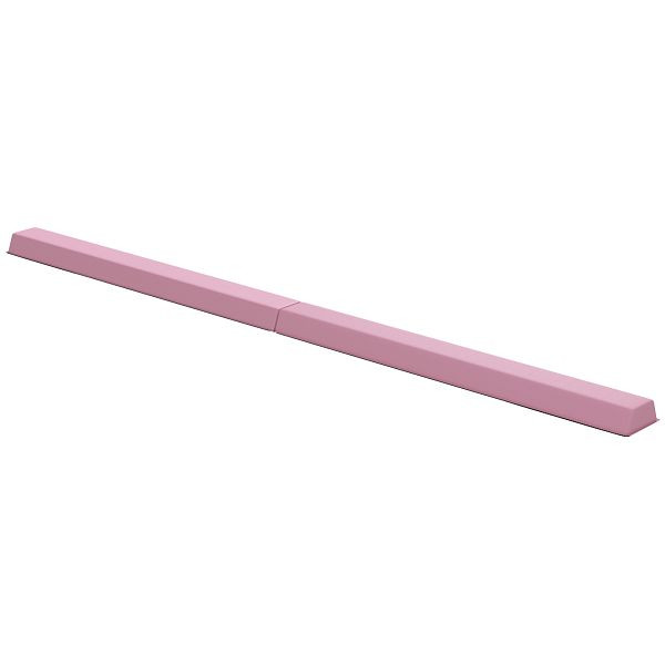 SPORTNOW Schwebebalken 2,4 m, faltbar, rutschfester Boden, für 3+ Jahre, bis 80 kg, Pink, A50-015V01PK