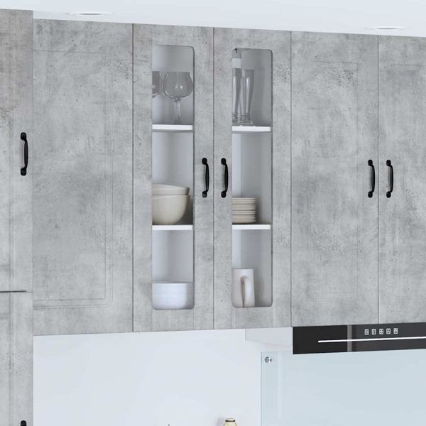 vidaXL Küchenwandschrank Beton Grau 60 x 31 x 100 cm Holzwerkstoff, 885178
