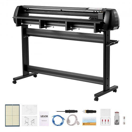 VEVOR Vinylschneidemaschine 135 cm Zufuhrbreite, Doppelklingen, LED-Anzeige, Schneideplotter-Set mit Signmaster-Software, SDLSKZJDPB13KDO9V001V2