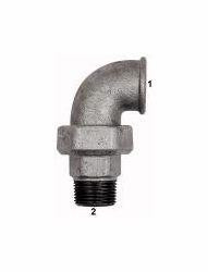 Riegler Verschraubung Bogen 97, flach dichtend, IG/AG, ohne Dichtung, 112930