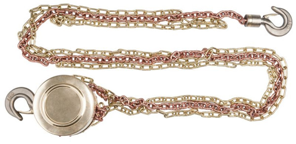 KS Tools BRONZEplus Flaschenzug,2 Ketten à 2,5 m,1 t, 963.9906