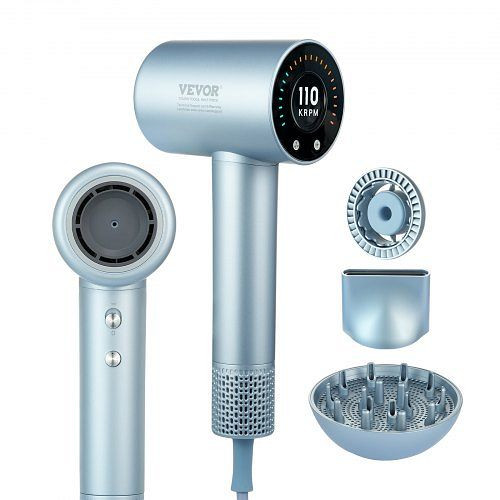 VEVOR Haartrockner 1500-1800 W 105,000U/min Föhn Trockner Haare 20,0 m/s Windgeschwindigkeit Dryer 75,0 dB, GSCFJ1800WWSZYI9NV2