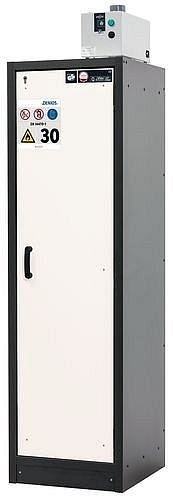 asecos Gefahrstoffschrank Basis-Line 30-63R, 565 mm, 3 Einlegeböden, Tür weiß (rechts), 3100707030076