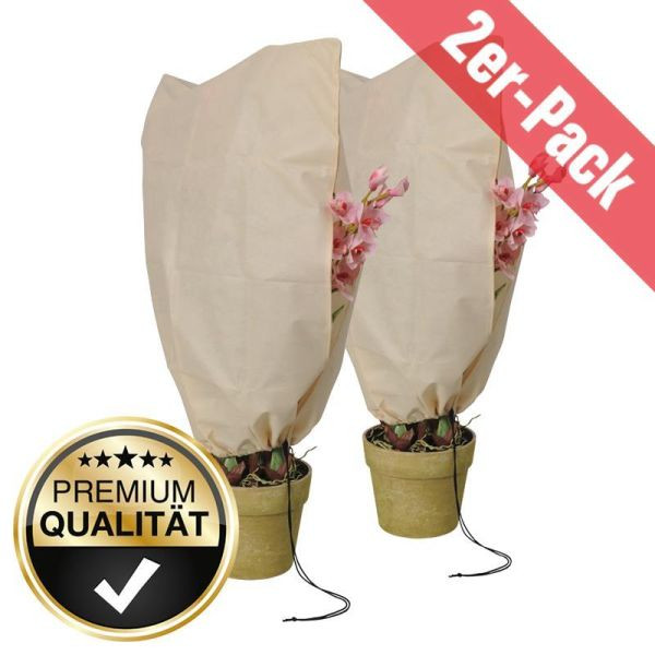 NOOR Winterschutzhaube Set L 100 x 80cm mit Reißverschluss, 1 Zugseil, VE: 2 Stück, 011150L