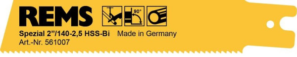 REMS Spezialsägeblatt 2''/140-2,5, VE: 5 Stück, 561007 R05
