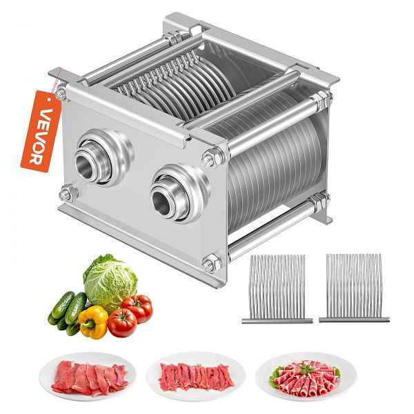 VEVOR Ersatzklingensatz 5 mm für Modell 90 Aufschnittmaschine, Edelstahl, geeignet für Fleisch & weiches Gemüse, XRQPJDZ90MM5FJX19002V0