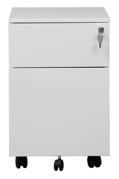 Gürkan Container, 60 x 40 x 61 cm, Verkehrsweiß, 1 Schublade + 1 Hängeschub, MPS/P.M.2, 109827