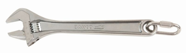 Bahco Rollgabelschlüssel 6", verchromt, SW 20 mm, Karabiner zur Befestigung einer Sicherungsleine, TAH8070C