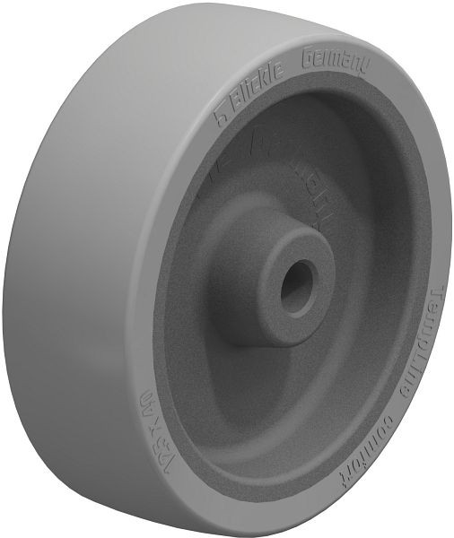 Blickle POSI 125/12G-SG Rad aus Silikon-Gummi, Grau, 757100