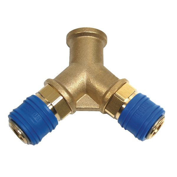AEROTEC Verteiler mit 2 Kupplungen BL 3/8 Zoll IG Blister, 25731085