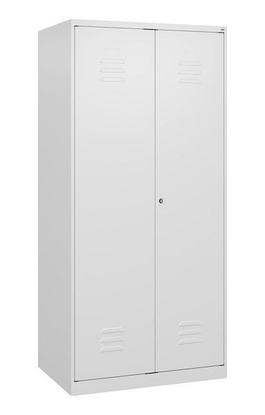 C+P Umkleidespind Classic PLUS, Doppel-Spind, 2 Abteile, 1700x800x500mm, 9016/9016, Zylinderschloss, 0800027-22P S10025