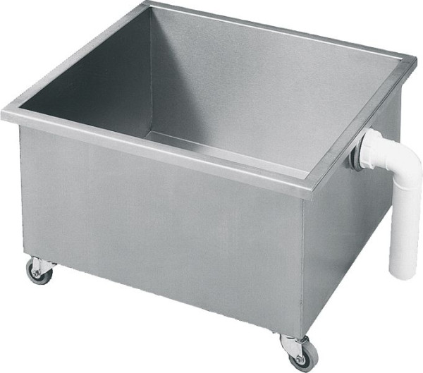 KWC Schlammfangbecken, Sirius, Edelstahl, 600x360x550 mm, auf Rollen, 2000100363