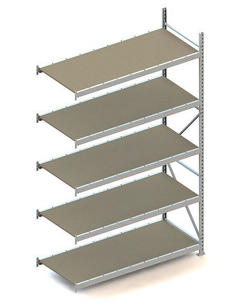 Meta MINI-RACK AR 3000x1800x800 mm, verzinkt, mit Spanplatte, Bodenanzahl: 5, 20051336