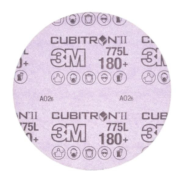 3M Cubitron II Hookit Filmscheibe 775L, 150 mm, 180+, ungelocht, VE: 250 Scheiben, 7100064272