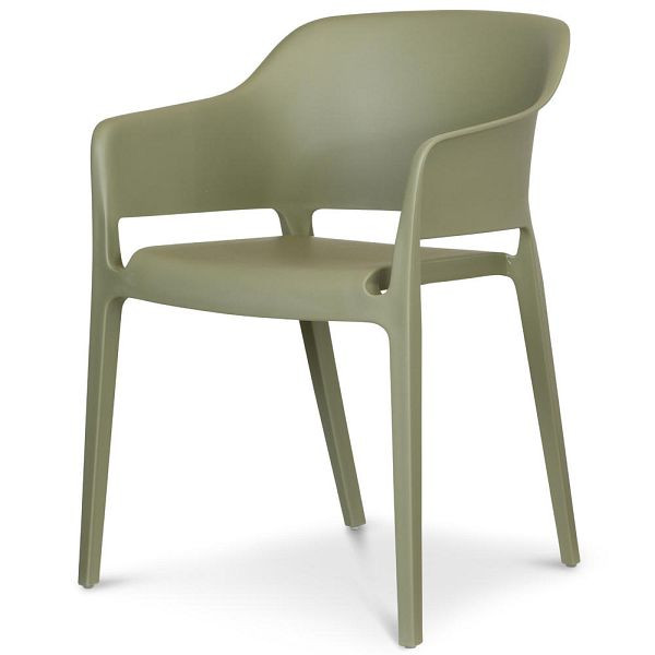 Deskin Stapel-/Schalenstuhl IBIZA PRO, Polypropylen grün, 359991