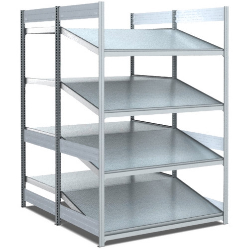 BITO Bereitstellregal gerade/schräg 1999x1058x1650 Grundfeld verzinkt/lose FP, 52978