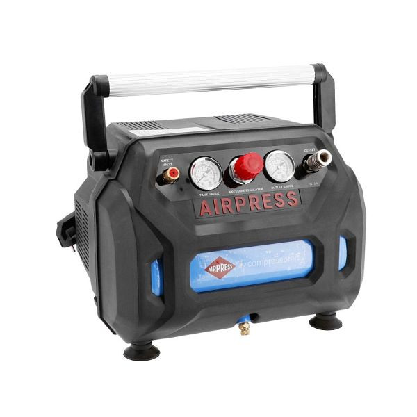 Airpress Mini Kompressor ölfrei H 215-6 8 bar 1.5 PS/1.1 kW 92 l/min 6 l, 36943