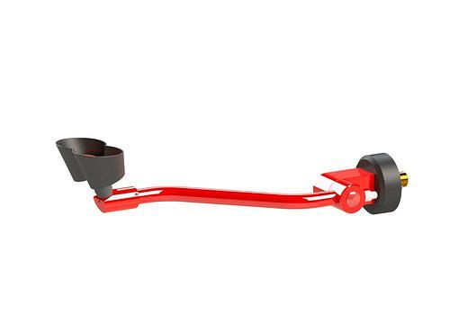 B-SAFETY Augendusche mit 2 Brauseköpfen, vertikal schwenkbar, Wandmontage Durchführung, DVGW, 306249