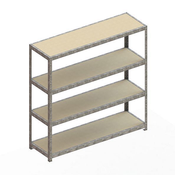 Meta SPEED - RACK Regal 1970x2000x600 mm mit Spanplatte verzinkt ...