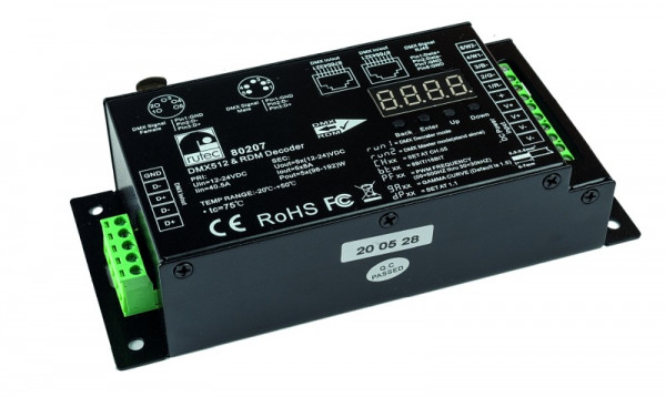 rutec DMX Aktor Pro 960W/24V 5-farbig für VARDAflex 5x1 Kanal 5 Adressen, 80207