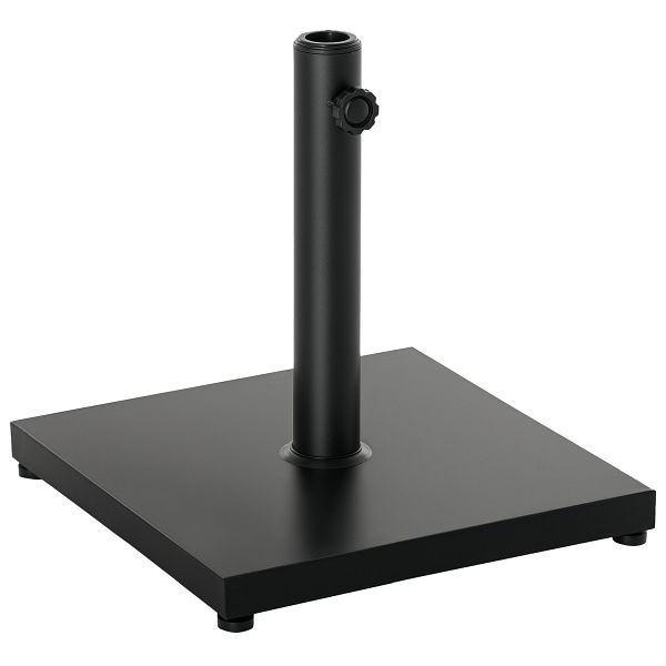 Outsunny Sonnenschirmständer 13 kg Schirmständer, Quadratisch Schirmhalter, Schirmgewicht, Ständer für Sonnenschirm 35/38/48mm Rohrdurchmesser, 84D-042