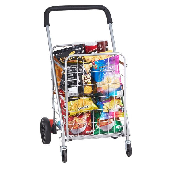 VEVOR klappbarer Einkaufstrolley 50 kg Einkaufswagen mit Räder Einkaufsroller, LKSGWCZCZLDW4OP4WV0