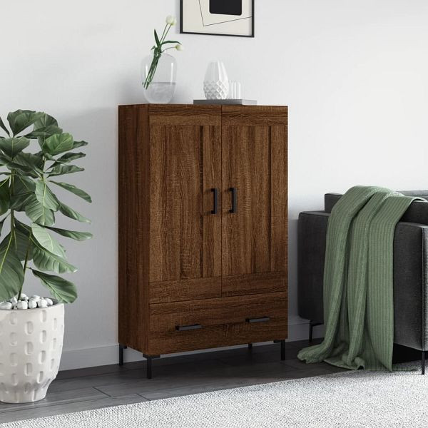 vidaXL Highboard Braun Eichen-Optik 69,5x31x115 cm Holzwerkstoff, 830331