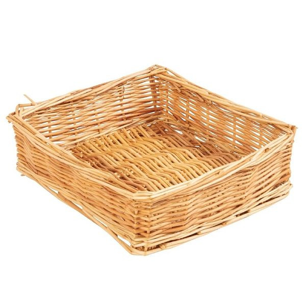 Olympia viereckiger Brotkorb Weide 24cm, rustikales Design, P765