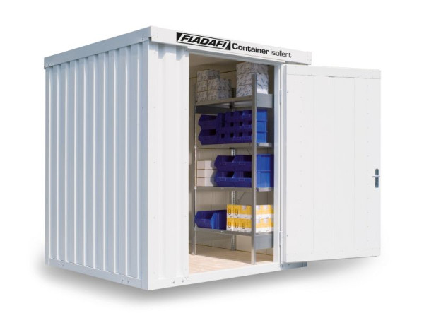 FLADAFI Materialcontainer IC 1200, isoliert, mit Holzfußboden, 2.100 x 2.170 x 2.470 mm, F2221200101-F911