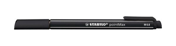 STABILO Filzschreiber pointMax - 0,8 mm, schwarz, 488/46