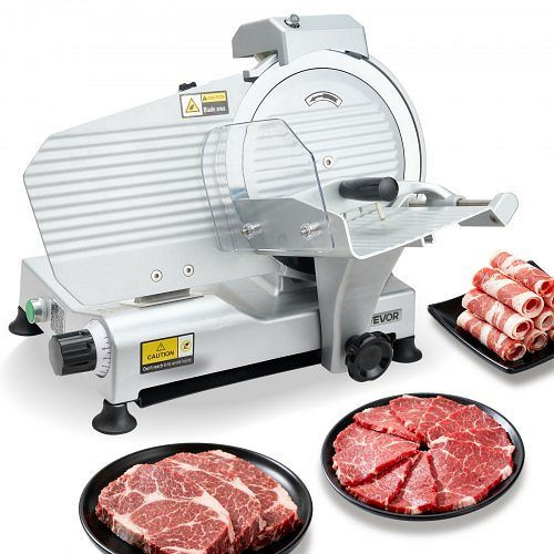 VEVOR Allesschneider 320W, 25cm Klinge, 0-10mm Dicke, für gefrorenes Fleisch/Schinken/Steak, DRQPJSYKBZD1QKTRL001V2