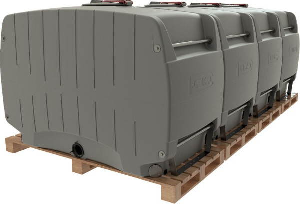 Cemo Modulfass 8000 l grau Verkettung 4 x 2000 l-Modul, 12269