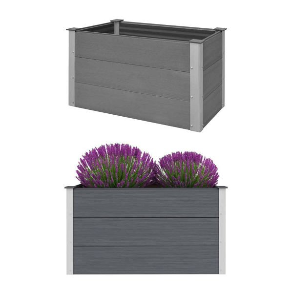 vidaXL Garten-Hochbeet WPC 100 x 50 x 54 cm Grau, 43603