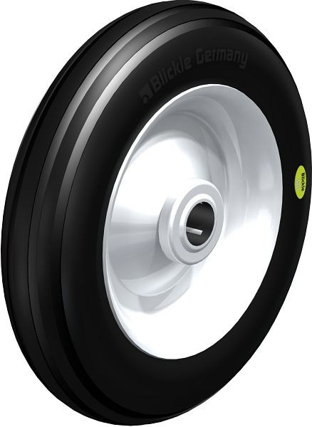 Blickle VW 252/25R Rad aus Weichgummi, Schwarz, 529578