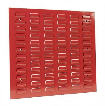 ADB Schlitzplatte, waagerechte Kiemenschlitzung, L493xB456mm, Farbe rot, RAL 3020, 23062