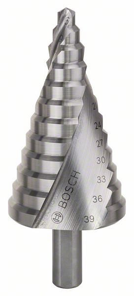 Bosch Stufenbohrer HSS, 6 - 39 mm, 10 mm, 93,5 mm, 13 Stufen, 2608597521
