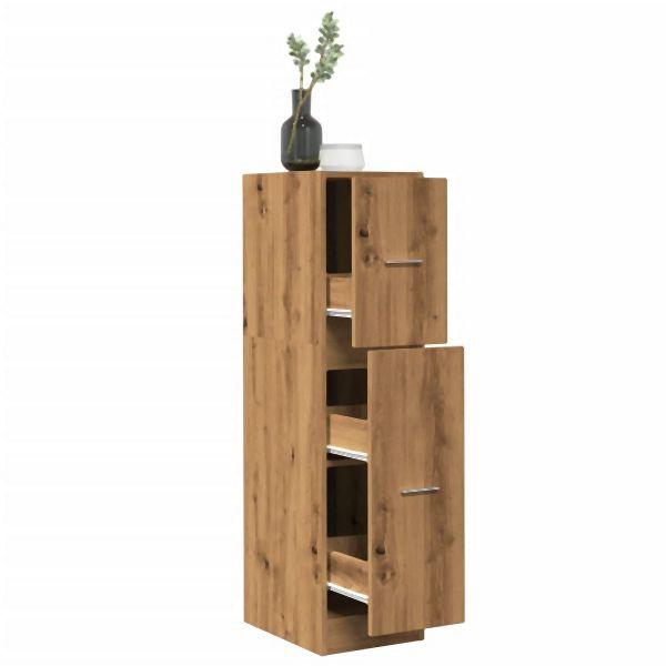 vidaXL Apothekerschrank Artisan-Eiche 30x41x118 cm Holzwerkstoff, 855168