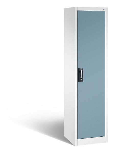 C+P Büro-Drehtürenschrank Acurado, H1950xB502xT500 mm, Weiß/Horizontblau, 9235-000 S10288