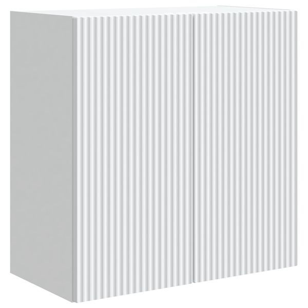 vidaXL Wandschrank Weiß 59 x 31 x 60 cm Holzwerkstoff, 898405