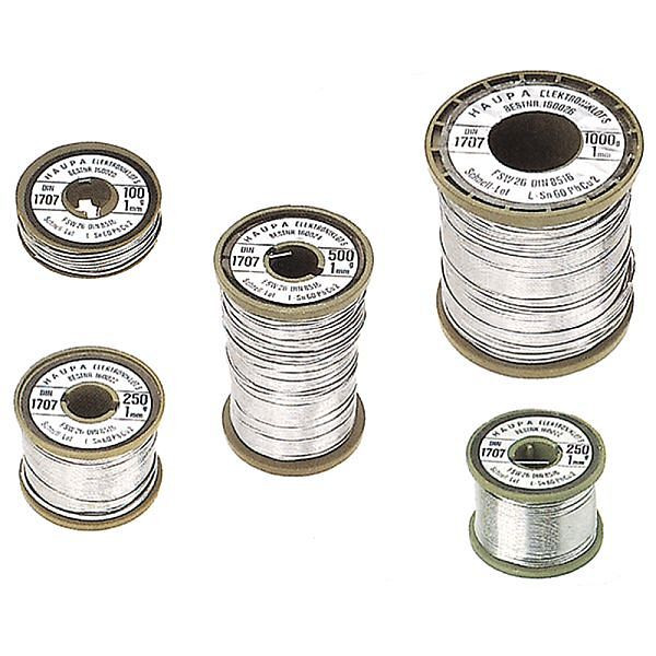 Haupa Elektroniklot nach DIN EN 29453 Sn 60% 1 mm 1000 g, 160026, 4011923060237